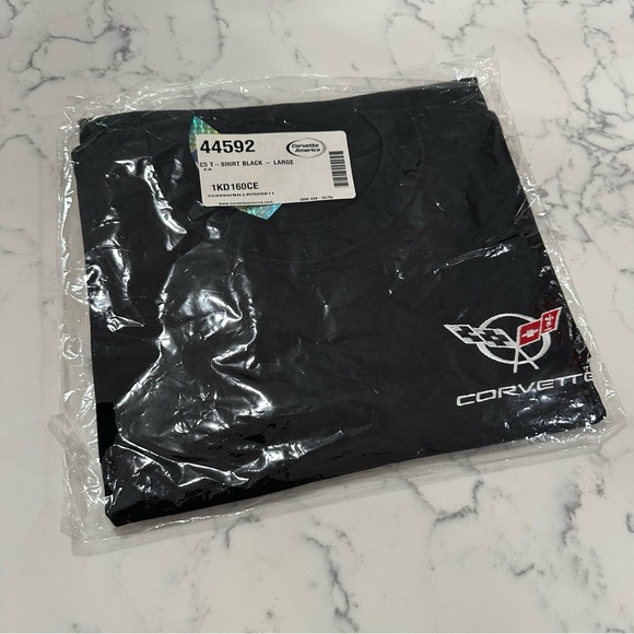 Chevrolet Corvette Men’s C5 Embroidered Logo T-Shirt Black - Size Large - Picture 4 of 4